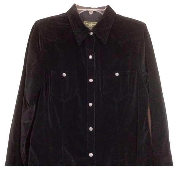 Eddie Bauer Women's Velour Button Up Maxi Dress Size Medium - Picture 3 of 5